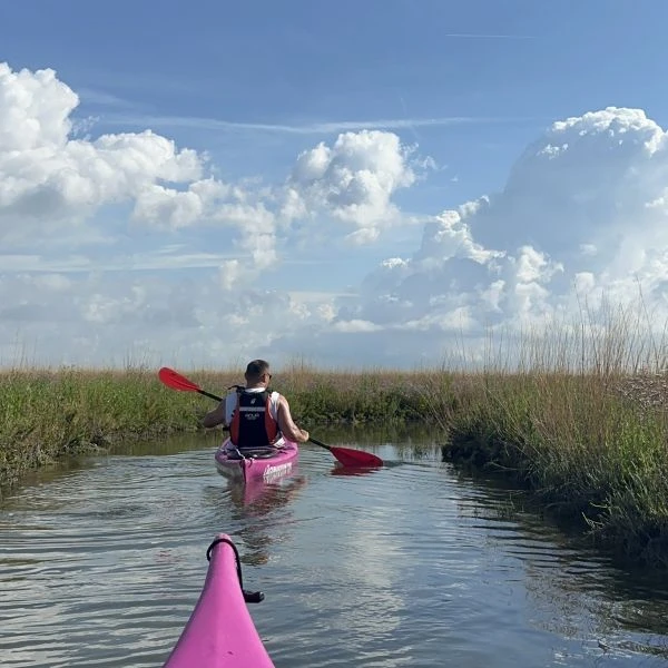 Route durch die Barene von Venedig