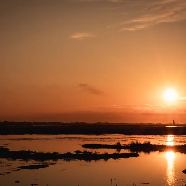 Route durch die Barene von Venedig